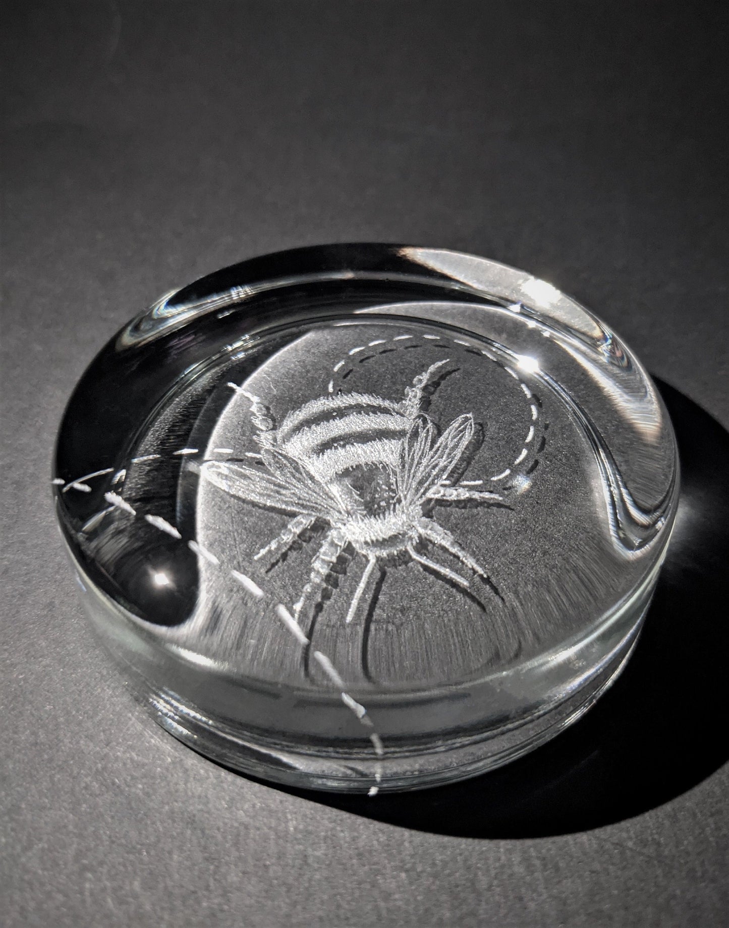 Engraved Bee Paperweight - Bumble Bee Gifts