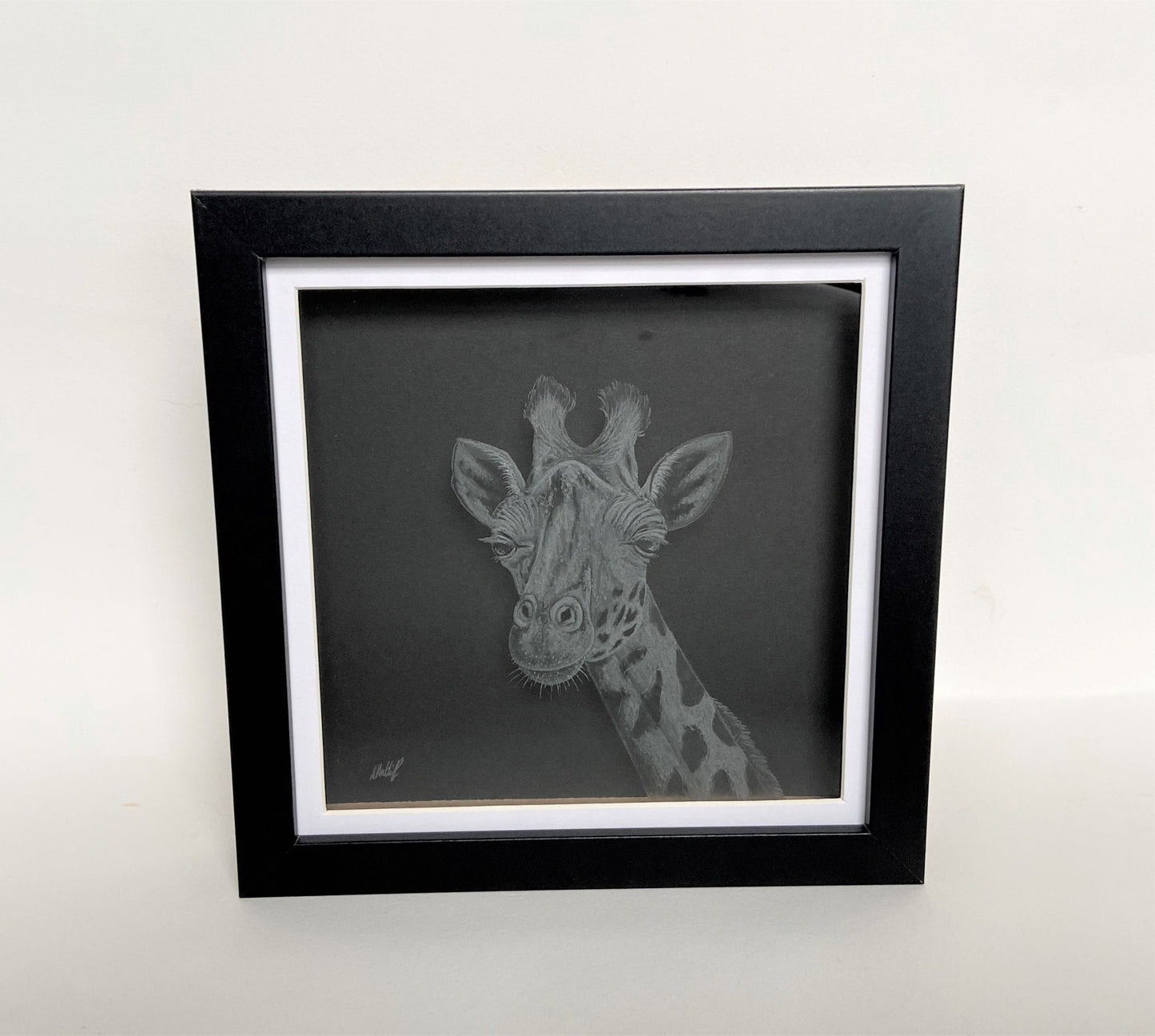 Engraved Giraffe Artwork - Giraffe Gift
