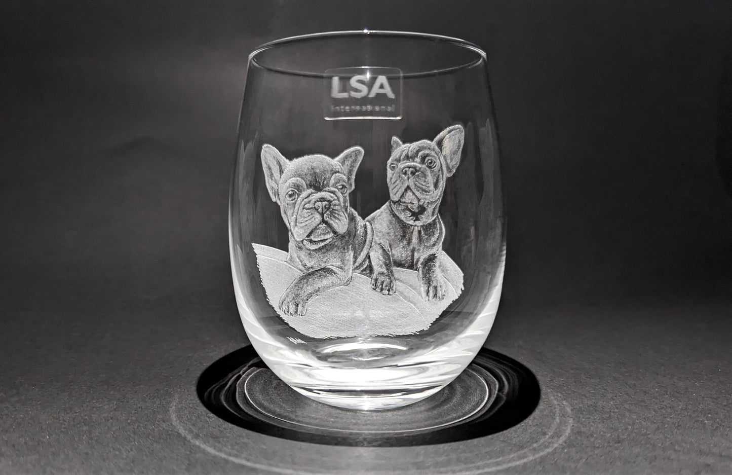Hand Engraved Custom Pet Pint Glass – Personalised Pet Portrait Gift