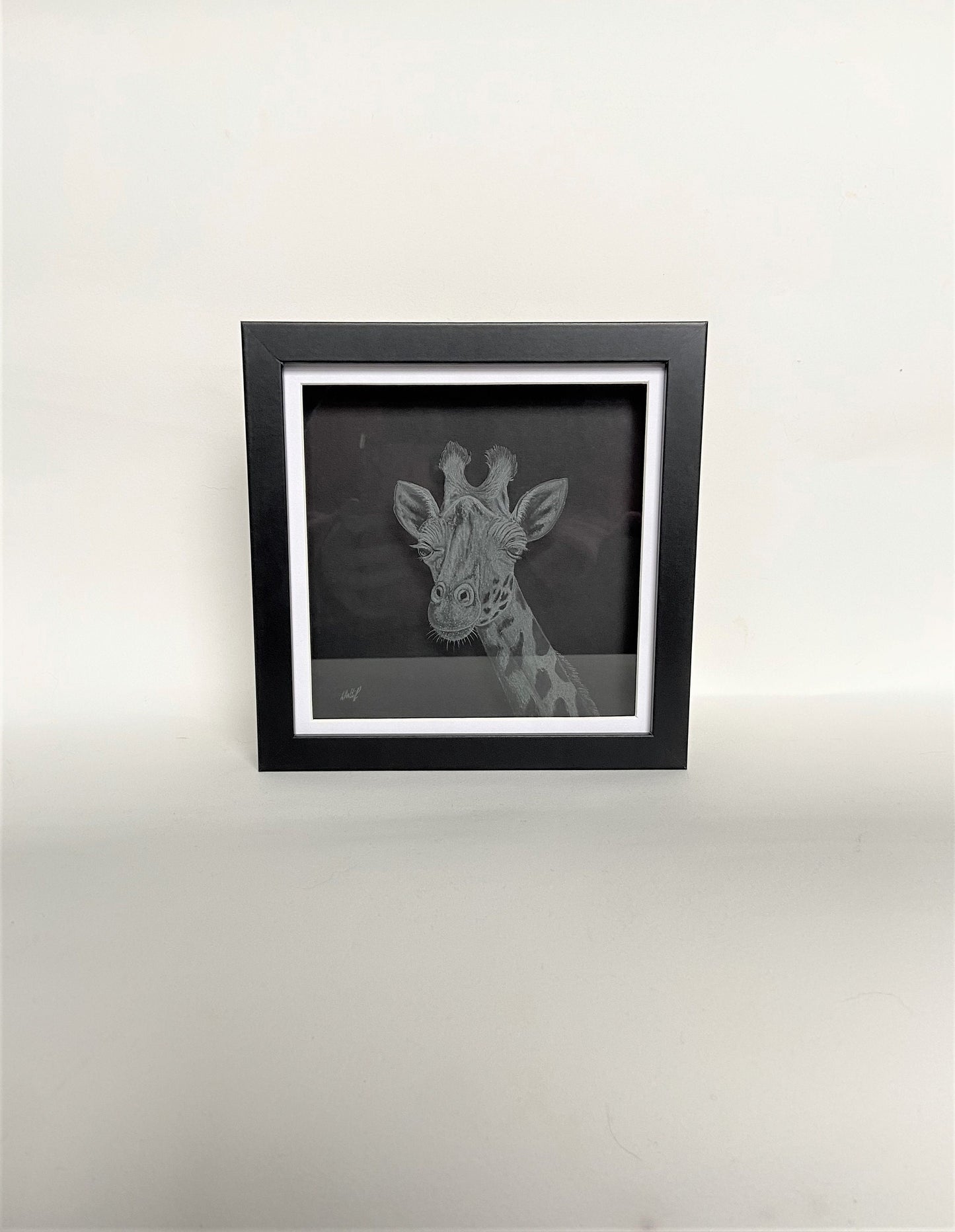 Engraved Giraffe Artwork - Giraffe Gift