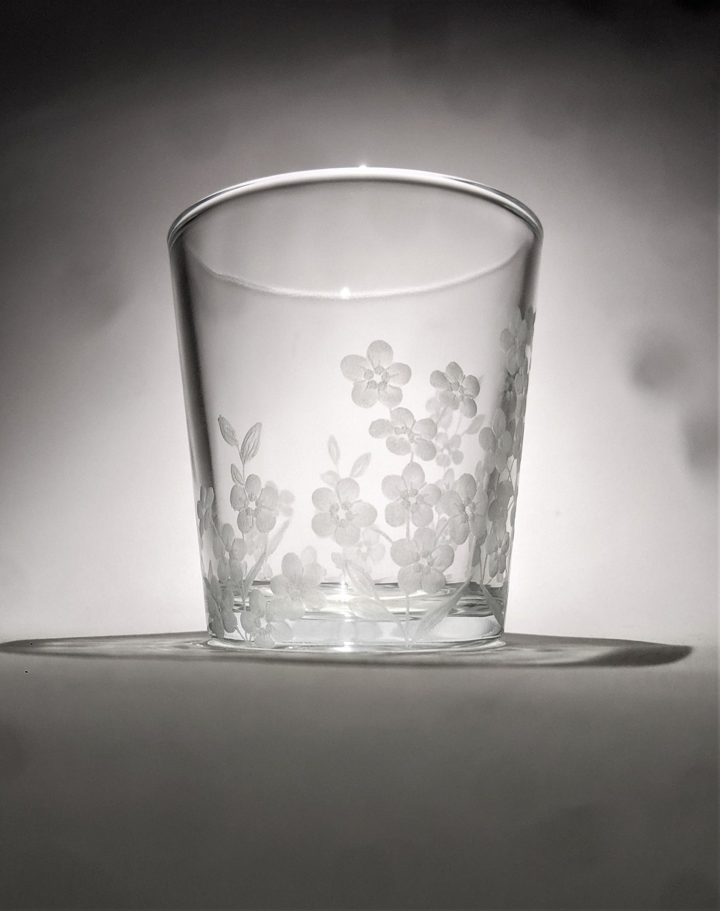Hand Engraved Forget Me Not Tealight Holder - Forget Me Not Personalised Keepsake
