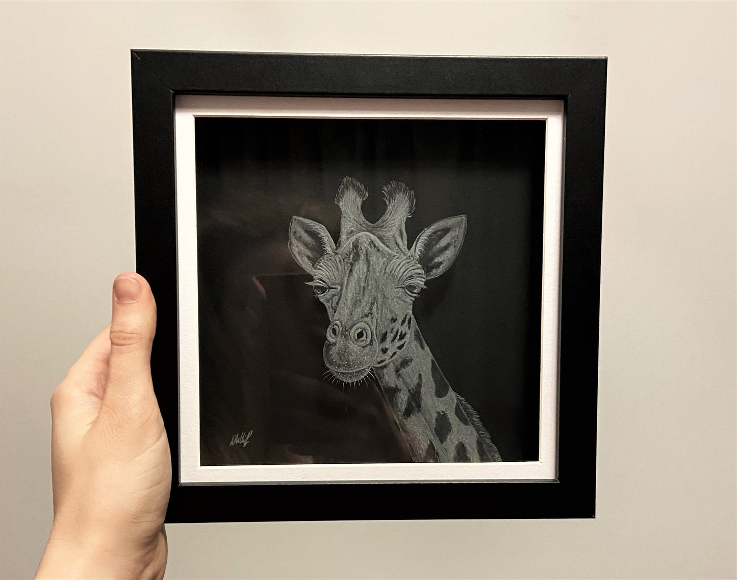 Engraved Giraffe Artwork - Giraffe Gift