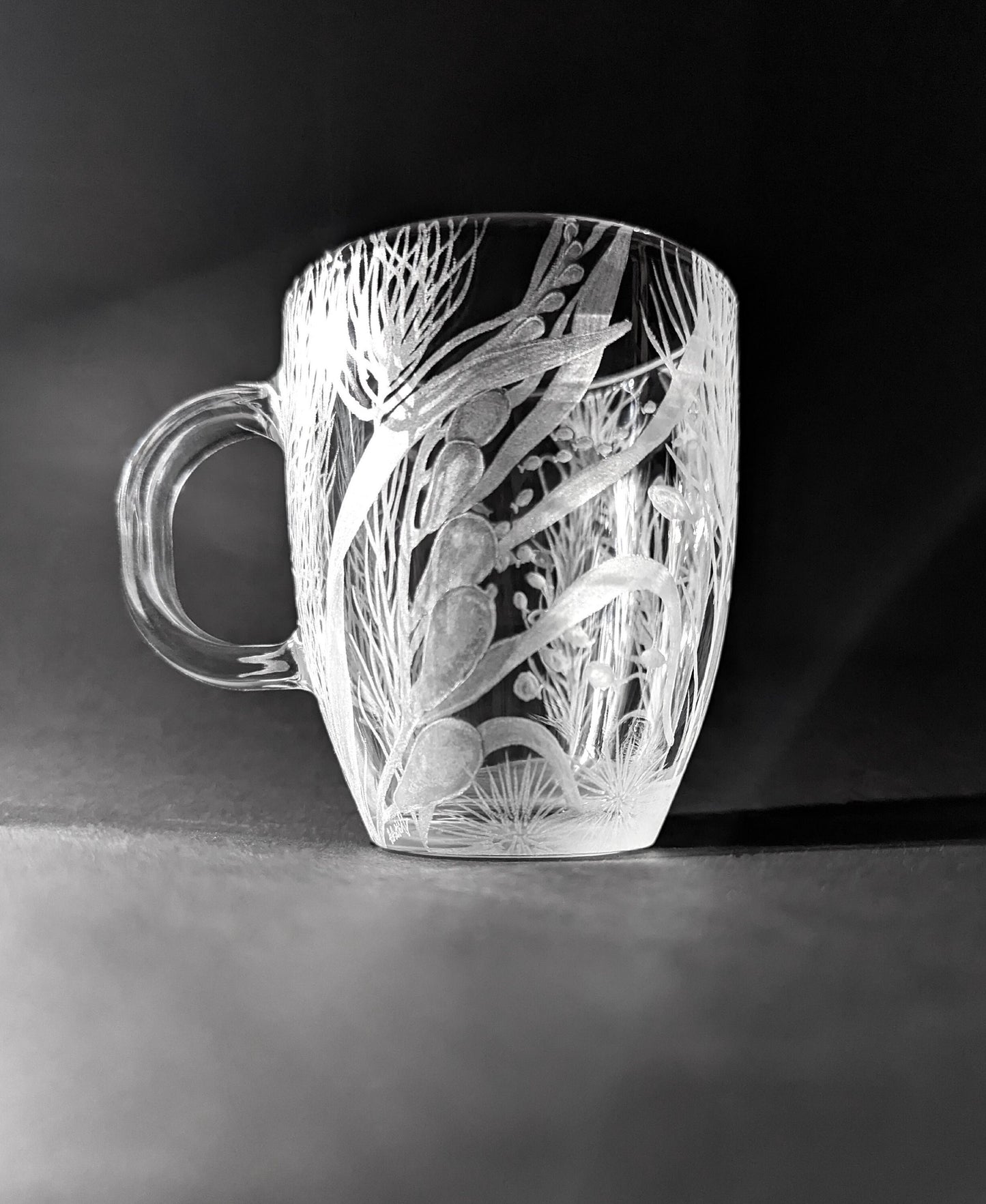 Hand Engraved Kelp Mug - Ocean Glass Gift