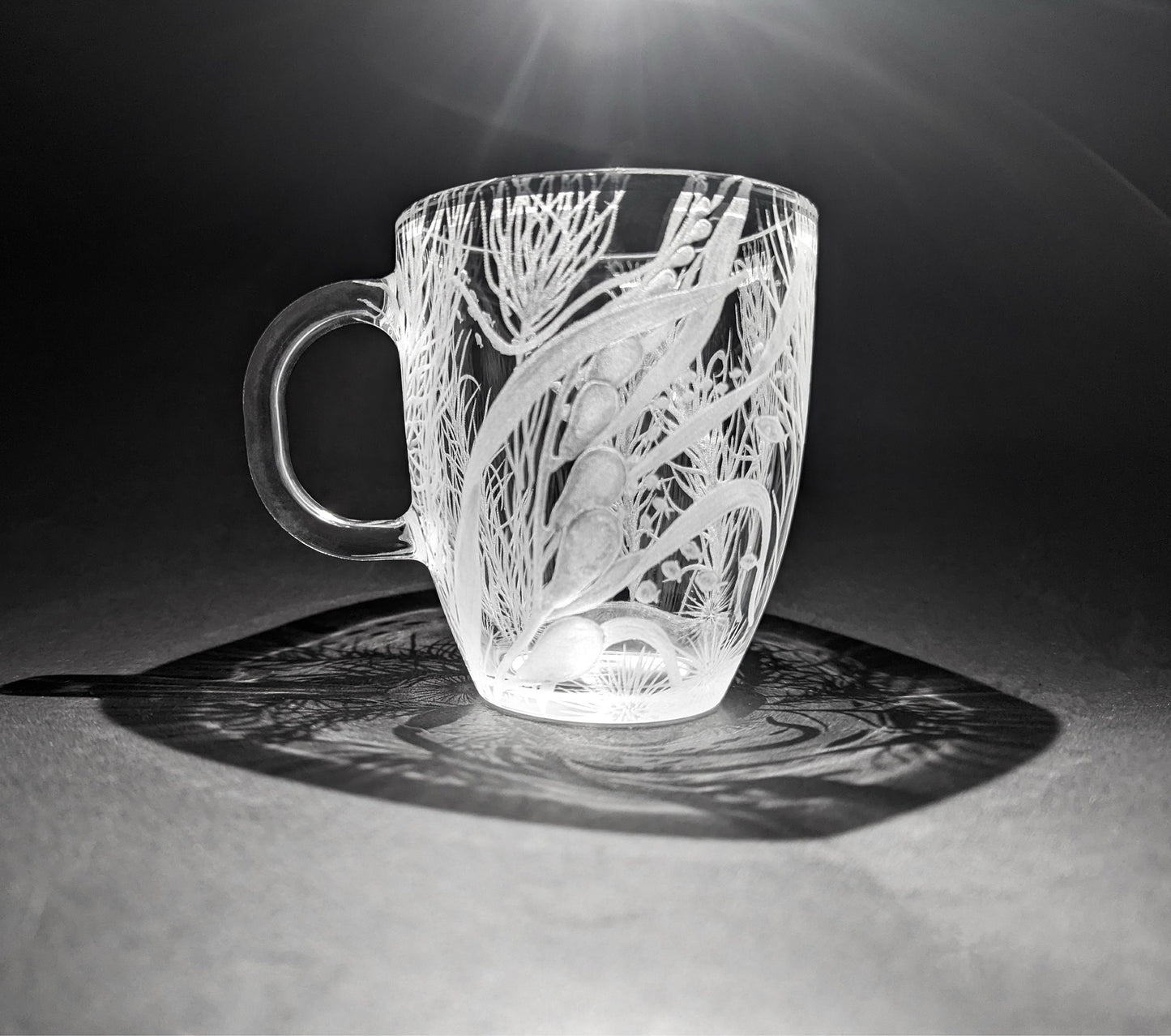 Hand Engraved Kelp Mug - Ocean Glass Gift