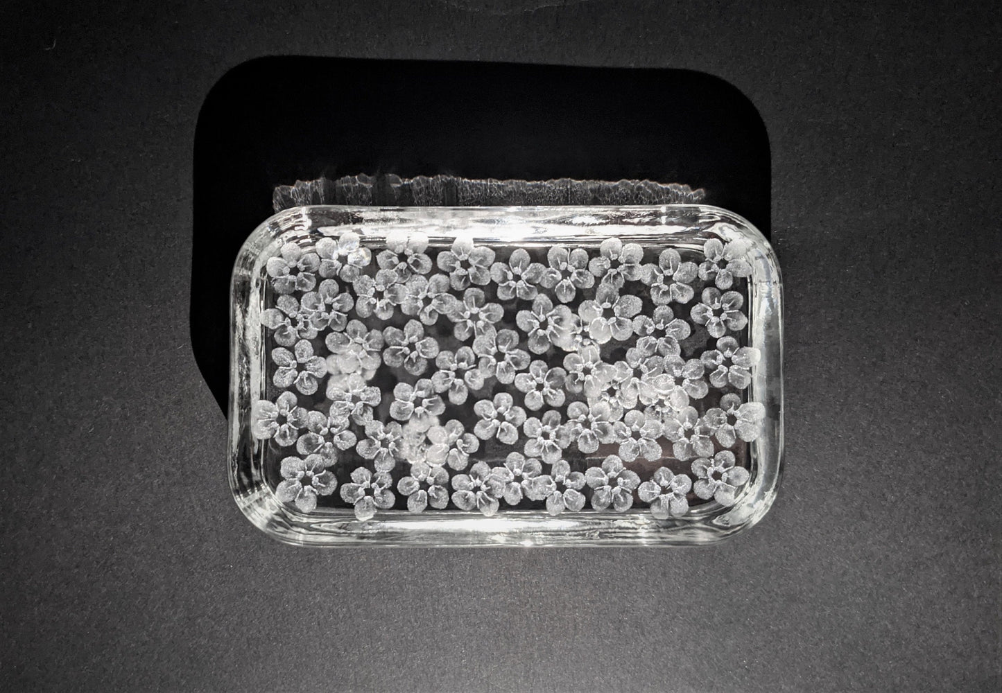 Engraved Forget Me Not Paperweight - Forget Me Not Flower Gift