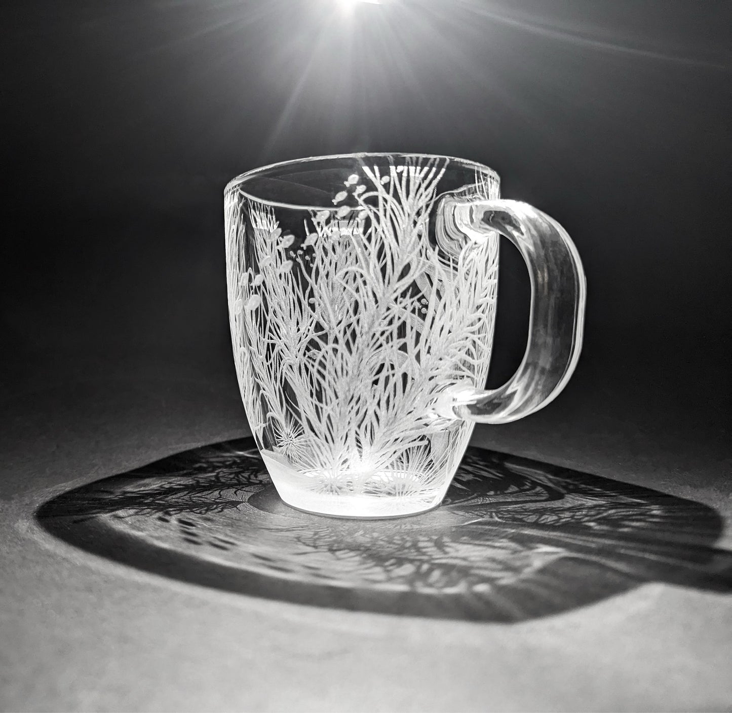 Hand Engraved Kelp Mug - Ocean Glass Gift