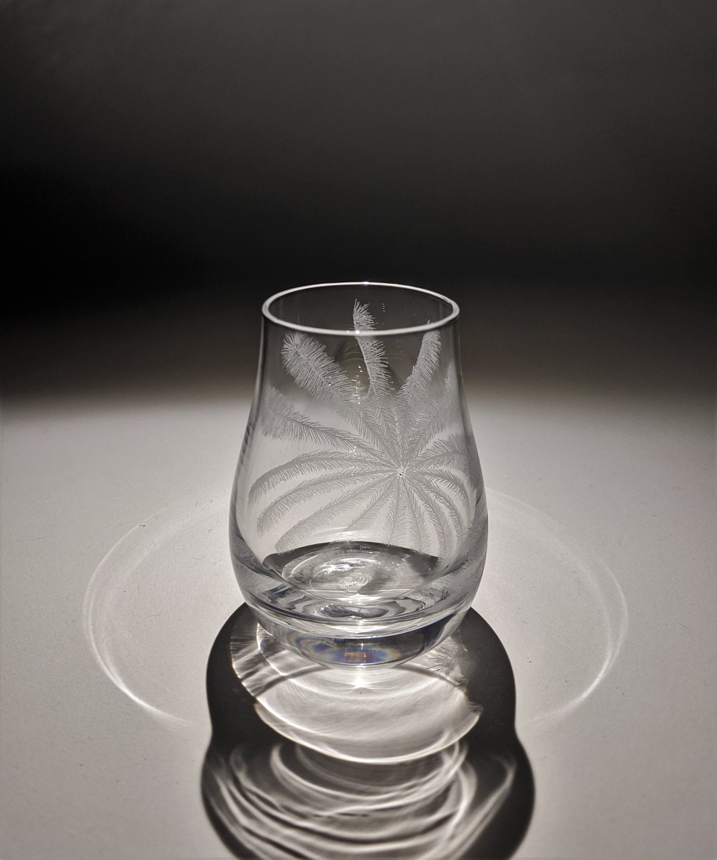 Feather Sea Anemone Vase - Hand Engraved Miniature Vase