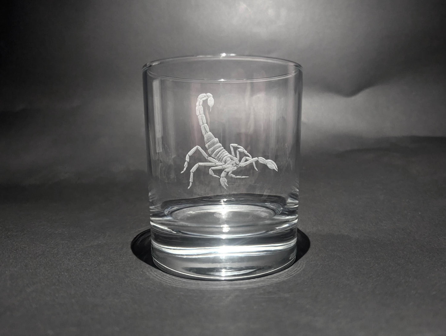 Hand Engraved Scorpion Gift - Scorpion Whisky Glass