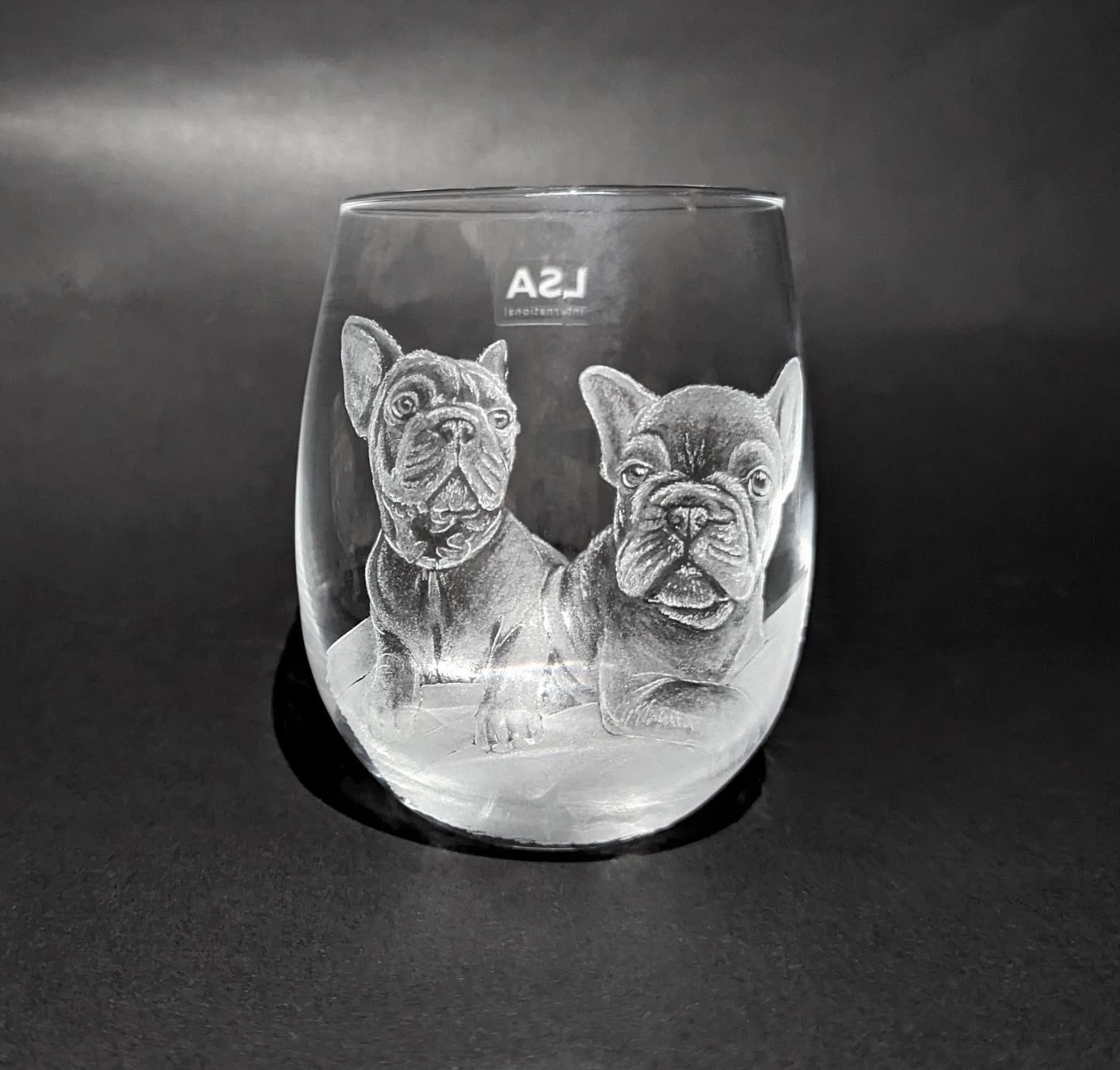 Hand Engraved Custom Pet Pint Glass – Personalised Pet Portrait Gift