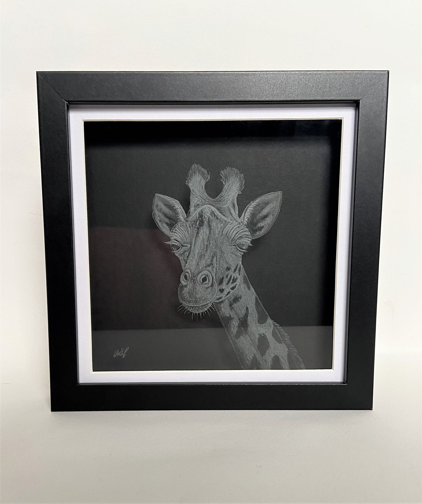 Engraved Giraffe Artwork - Giraffe Gift