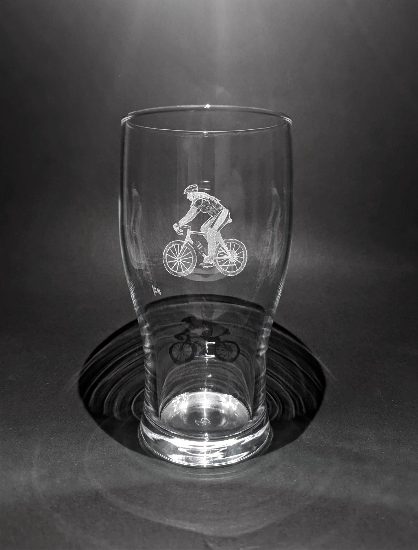 Your Design Hand Engraved on a Pint Glass - Unique Custom Beer Glass