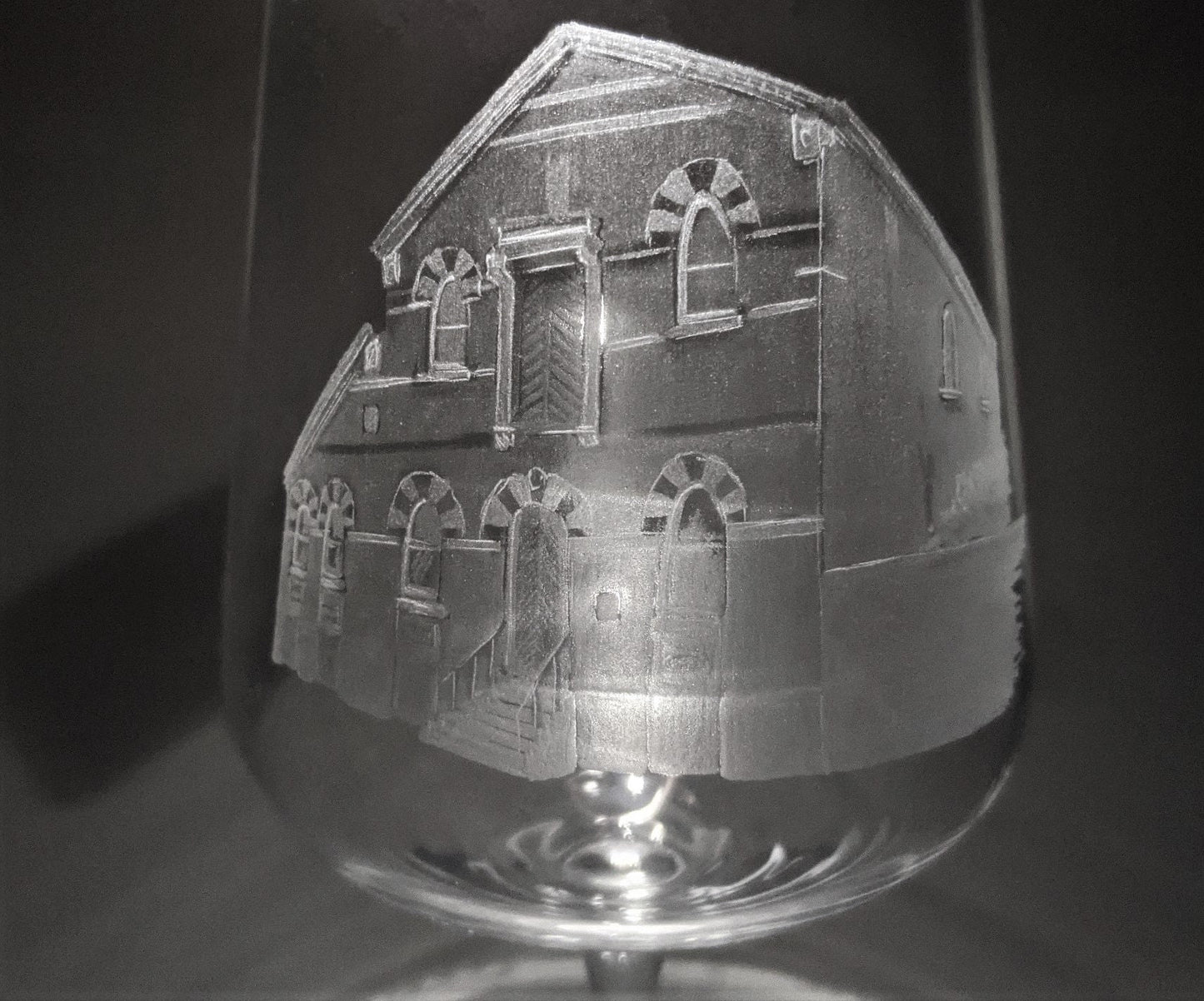 Your Ideas Hand Engraved on a Wine Glass - One of a Kind Custom Engraving