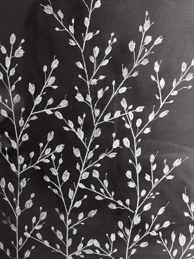 Hand Engraved Floral Glass Frame - Gypsophila Flower Gift