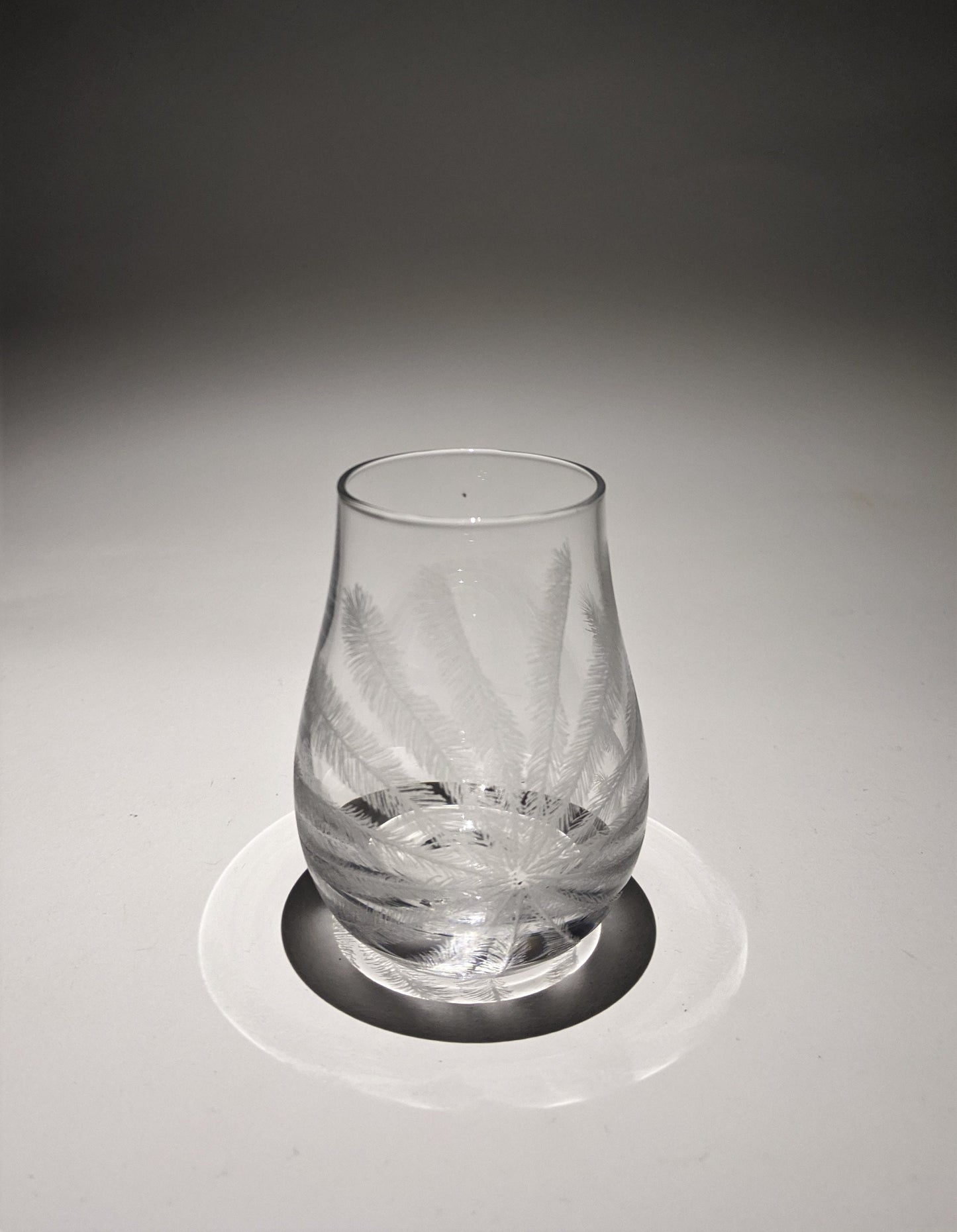 Feather Sea Anemone Vase - Hand Engraved Miniature Vase