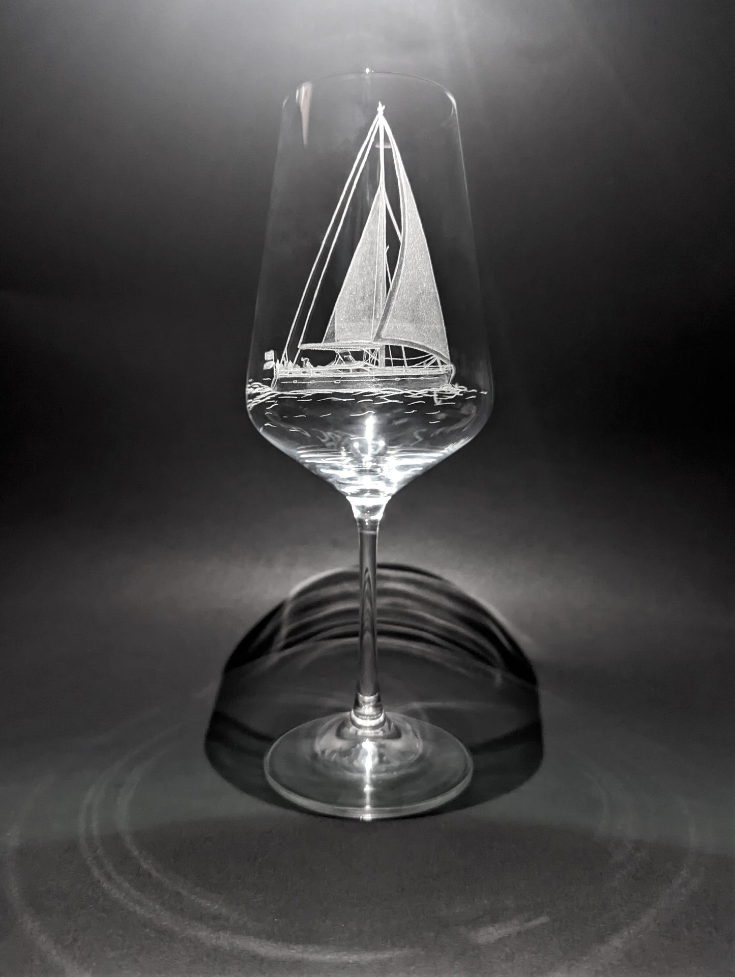 Your Ideas Hand Engraved on a Wine Glass - One of a Kind Custom Engraving