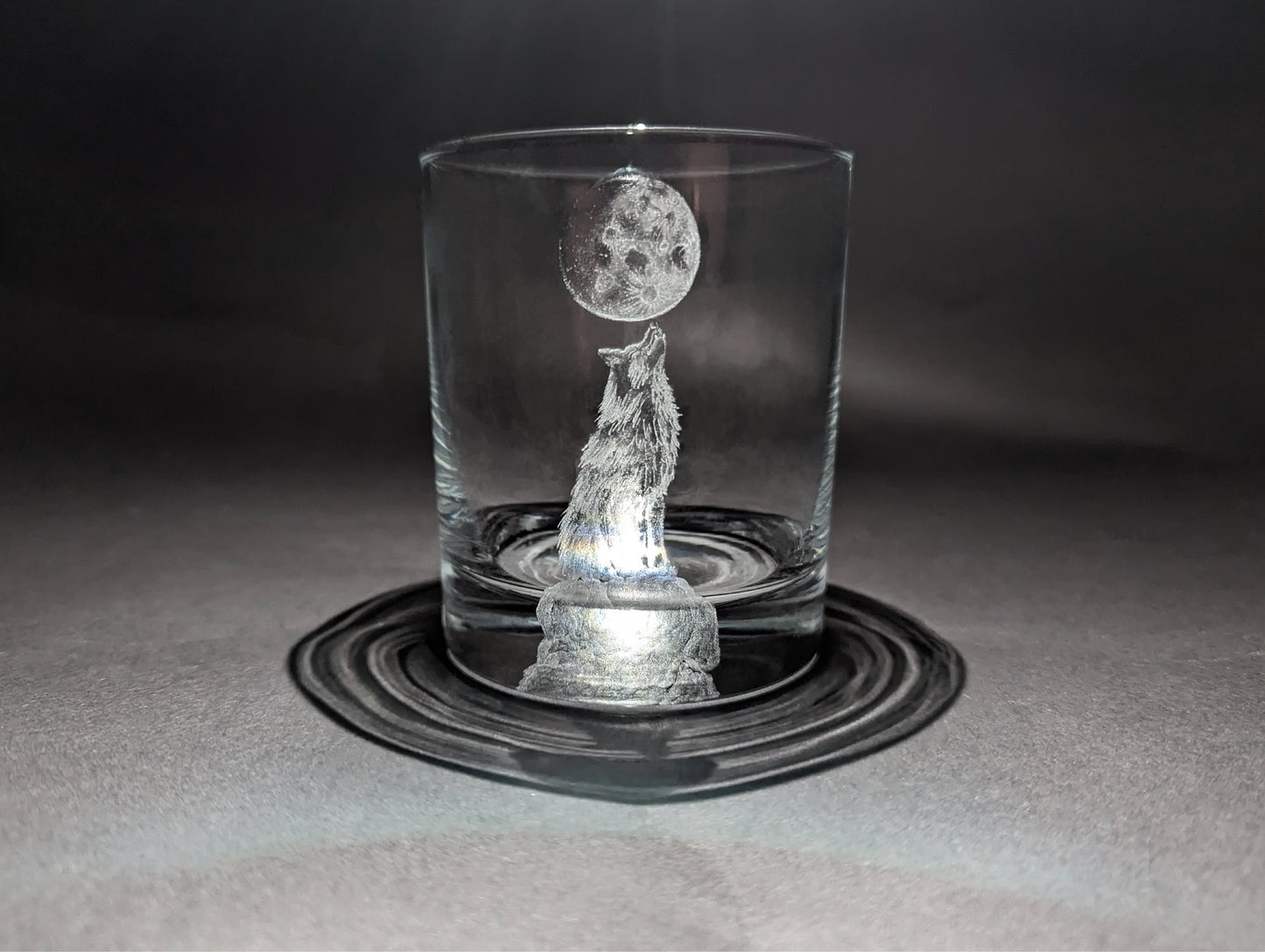 Your Design Hand Engraved on a Whisky Glass - Custom Engraving